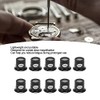 10PCS 10X Watchmaker Loupe, Portable Magnifier Magnifying Glass Eye Loops