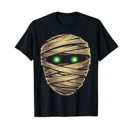 Mummy Costume Easy Haloween Funny Boy Wrap Face Monster Eyes T-Shirt