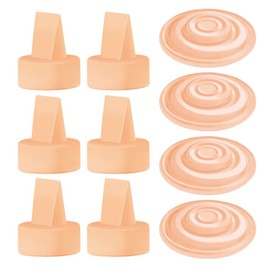 Maymom - Piezas de bomba compatibles con Spectra S1 Spectra S2 Spectra Incl Válvula de pico de pato de repuesto Spectra S2 Piezas de repuesto no originales de la bomba Spectra (10 piezas naranja)