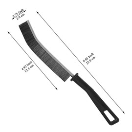 Berglandrt Black Crevice Cleaning Brush Set of 3, New Multifunctional Cleaning Brush Tool, Bathroom Gap Brush for Home, Kitchen, Bathroom, Window, Vehicle.