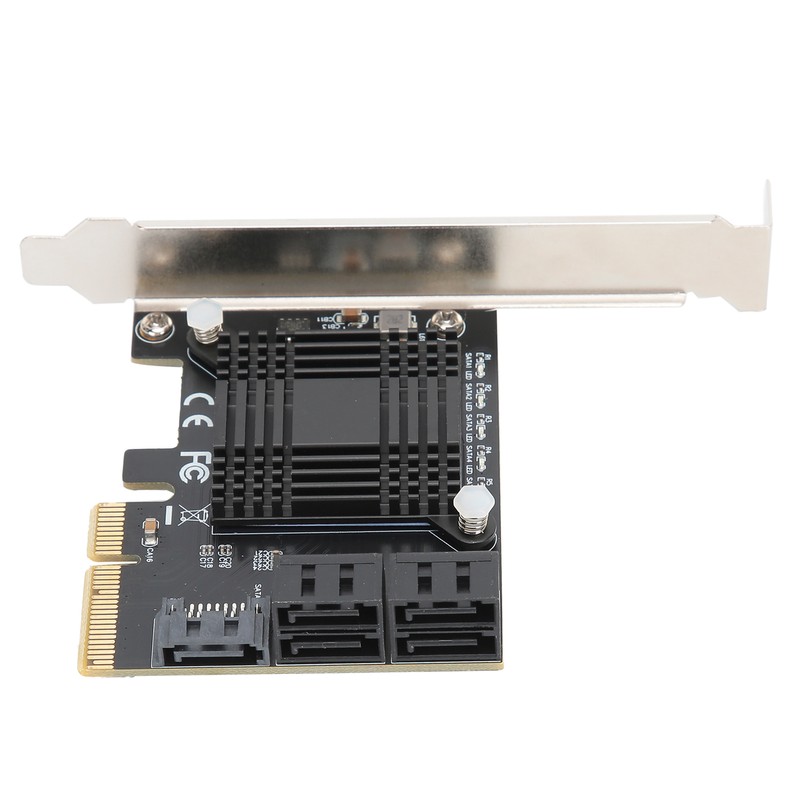 Expansion Card PCIE to 5 Ports SATA3.0 Module Converter Board