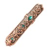 Vintage Needle Case Set Rhinestone Carved Pattern Fashionable Sewing Needles