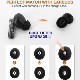 TENNMAK Replacement Silicone Eartips for Nothing & CMF Earbuds, 3 Pairs