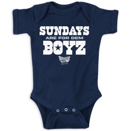 Sundays are for Dem Boyz Baby Apparel for Dallas Football Fans (NB-7T) (Navy Bodysuit, 6 Months)