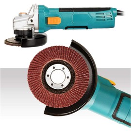 EETOOLS Pack of 10 Aluminum Flap Grinding Discs 115mm Abrasive Sanding Flap Wheel fits all 4 1/2" (115mm) Angle Grinders - Available in 5 Different Grits - 60 GRIT