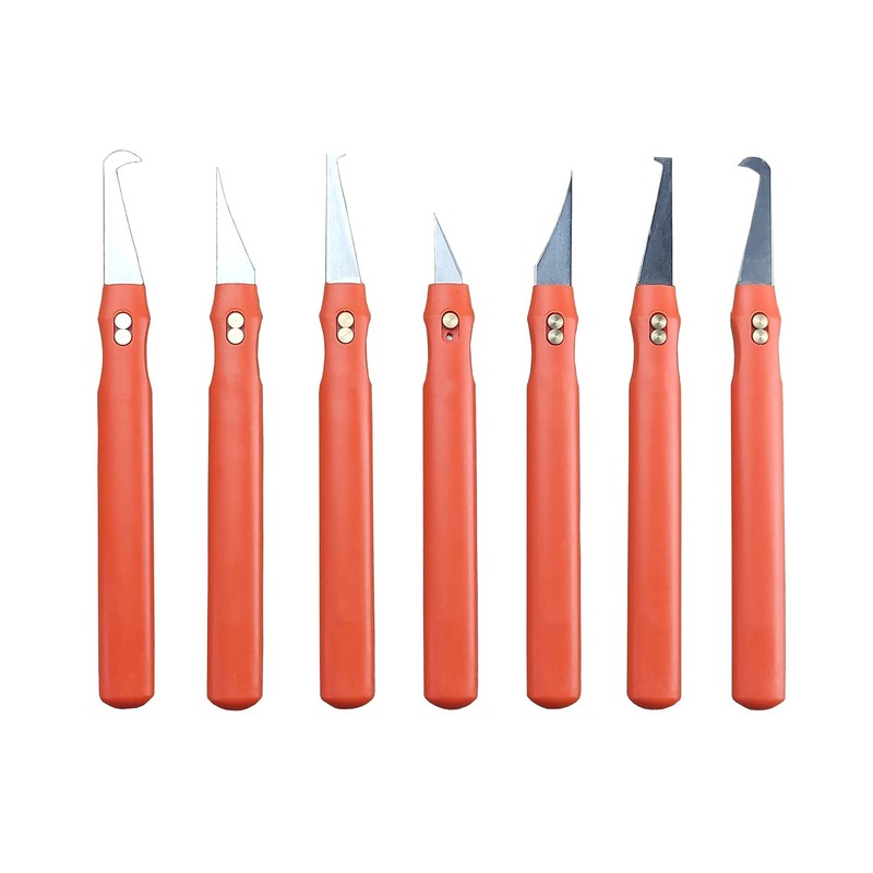 7pcs Plastic deburring Burr Knife Tool Flash Trimmer Plastic Parts