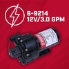 Chapin 6-9214 12V 3.0 GPM Diaphragm Pump, Black