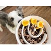 Slow Feeder Dog Bowl - 1.5 Cups Ceramic Puzzle Feeder