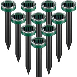 Mole Repellent Solar Powered Snake Repellent Ultrasonic, Groundhog Repeller