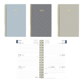 Blueline® 2026 Essential Weekly/Monthly Planner, 12 Months, January to December, Gold Twin-Wire Binding, 8" x 5", Minimalist (C101PT.ASX-26)