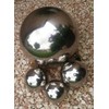 garten-wohnambiente Set of 3 Decorative Polished Stainless Steel Spheres, 15/10/5