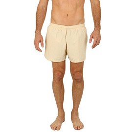 UZZI Men's Basic Swim Shorts Swimwear Trunks 1816 Khaki XL