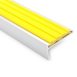 Stair Anti-Slip Aluminum Non-Slip Width 40 Rubber Tire Fill Type A40P P12 (Yellow) 3.3 ft (1 m)