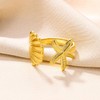 TACBSP Shell Starfish Ring for Women Opening Seashell Ring Adjustable