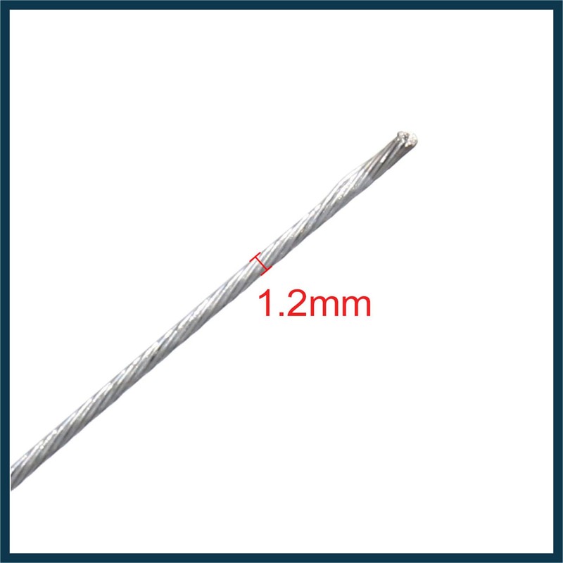 TUCKBOLD 2pcs Silver Tone Universal Front Rear Brake Cable Wire