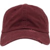 Flexfit Unisex 6245DC-Low Profile Destroyed Cap Caps, Maroon, one Size