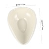 GRIRIW 2pcs Ceramic Tea Scoop Set Ergonomic Tea Shovel Coffee