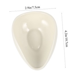 GRIRIW 2pcs Ceramic Tea Scoop Set Ergonomic Tea Shovel Coffee Beans and More Easy to Clean and Use