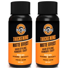 Neat Bros Hair Styling Texture Powder - Strong Hold & Matte Finish - Hairstyle Volumizer with Niacinamide and Saw Palmetto for Men and Women - Texturizing Dust for All Hair Types - 2.12oz (60g) 2Pack