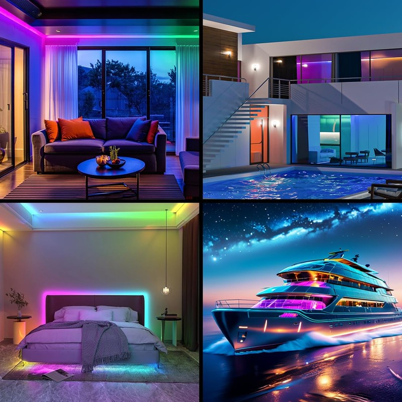 BTF-LIGHTING IP68 Waterproof Outdoor WS2815(Upgraded WS2812B) RGB LED Strip Individually