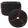 Aoneky 3/8 1/2 5/8 3/4 1 inch Black Twisted Rope