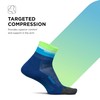 Features Elite Light Cushion Quarter Surfboard Socks Blue