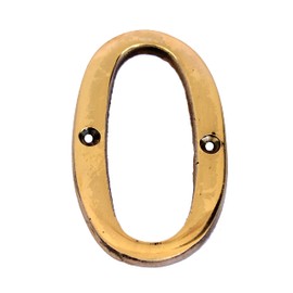 eSplanade - House Hotel Door Name Alphabet Brass Wall Door Sign Letter Alphabet 3" Gold Tone ("A" Alphabet) ("O" Alphabet-3")