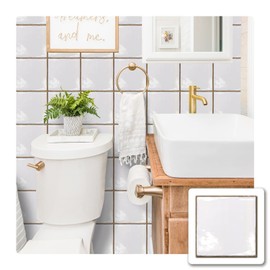 Alwayspon Vinyl Sticker Peel and Stick, Self-Adhesive Wall Tile Transfers Backsplash Sticker Decal for Kitchen Bathroom, 6x6inch/15x15cm 10Pcs, T030