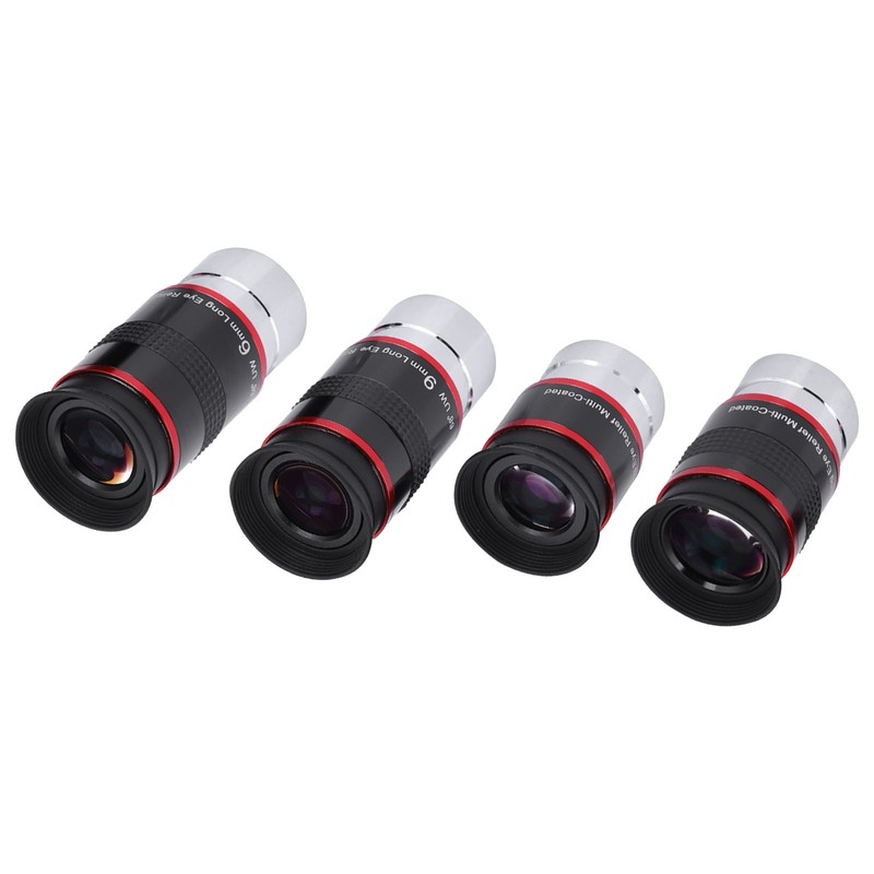 1.25" 68° Ultra Wide Angle FMC Eyepiece Kit 6+9+15+20mm for