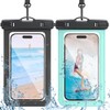 2 Pack Waterproof Phone Pouch with Adjustable Lanyard