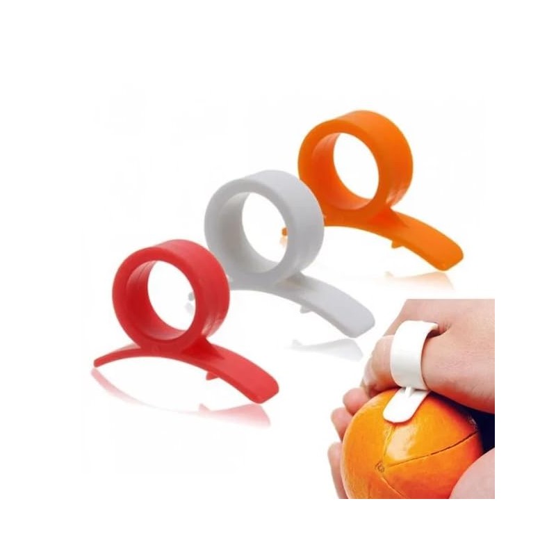 2Pcs/Set Orange Peeler Tools Citrus Peel Cutter Plastic Easy Fruit