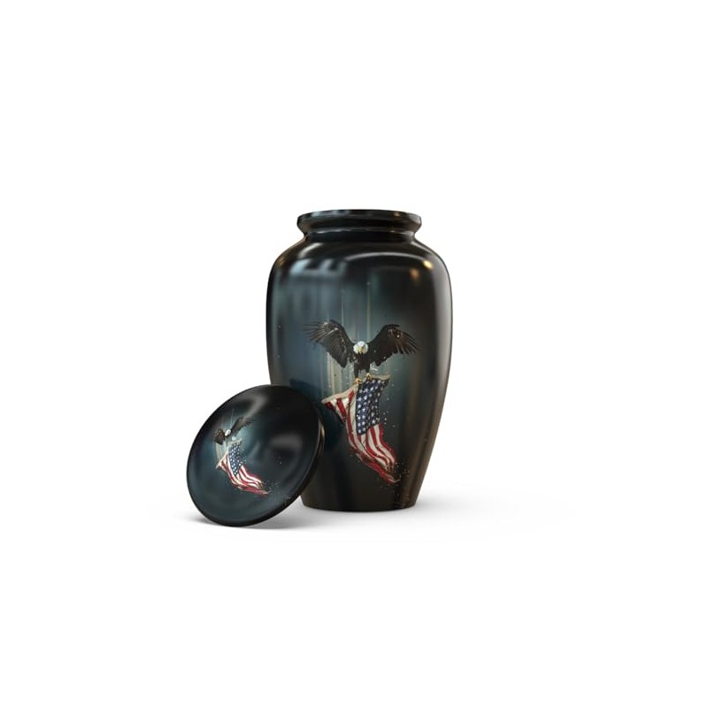 ARYSTPU Small Keepsake Cremation Urn – 3-Inch Black Mini Urns