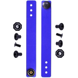 IWB Soft Belt Loops - Royal Blue – w/Heavy Duty Rubberized Nylon Pull-The-Dot Security Snaps & Mounting Hardware - Holster Loops for IWB Carry - (Fits 1.25" to 2.00" Belts (Adjustable) - (Pair)