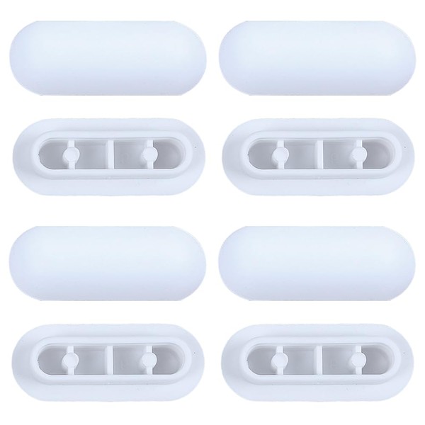 8 Pcs Toilet Seat Rubber Buffers,Toilet Seat Bumpers Replacement Set，High-Quality