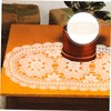 CAXUSD Cotton Crochet Rustic Table Runner Decorative Doily for Parties
