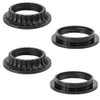 4PCS E26 Light Socket Shade Rings Collar Rings, 2 Assorted