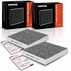 A-Premium Filtro de aire de cabina de 2 piezas con carbón activado compatible con Jaguar XF 2009-2015, XJ 2010-2019, XFR 2010-2015, XJR 2014-2017, XFR-S 2013-2015, XJR575 2018-2019# C2Z6525