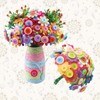 Hisdricus Flower Craft Set for Children, Flowers Crafts Felt Kits