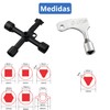 Set of 4 Multifunctional Key | Water Meter Wrench |