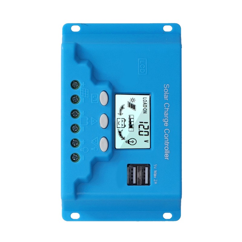 Solar Charge Controller LCD Anti Backfill Circuit Protection Solar Controller