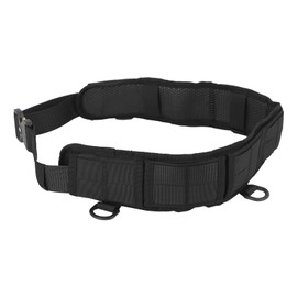 Battle Belt Waist Belt Multifunctional Quick Release Anti Slip Nylon Aluminium Alloy Buckle Wear Resistant Utility Belt for Hunting Shooting Black