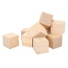 12Pcs Pine Wood Wooden Blocks, Approx. 4 X 4 X