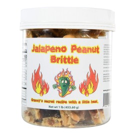 Jalapeno Peanut Brittle. Granny's Famous Recipe With A Little Kick. - One Pound (16 oz) Bag