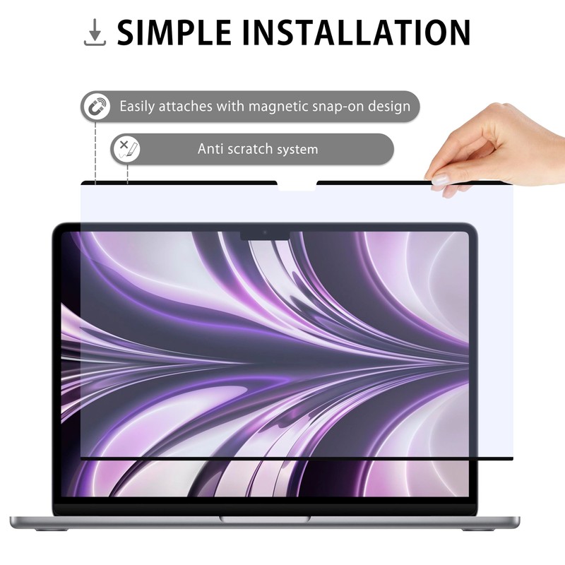 MyGadget Magnetic Blue Light Film [Matte] Compatible with Apple MacBook