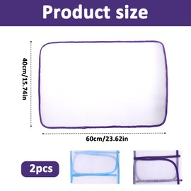 2 Pack Ironing Scorch Mesh Cloth Protective, Cloth Scorch-Saving Ironing Protector Insulation Pad, Ironing Cloth to Protect Clothes, Ironing Pad for Sewing and Ironing Fabric Protector Tool