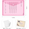 12 pcs Plastic File Folders, A4 Paper Size Waterproof File