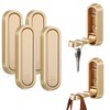 YipuVR 4PCS Gold Foldable Wall Hooks, Metal Folding Hooks Wall