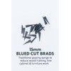 15mm Blued Cut Brads – 40g Pack | Traditional Glazing
