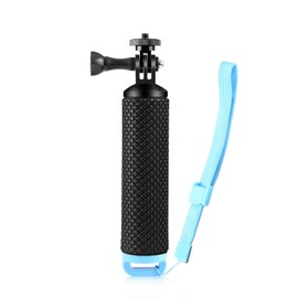 GUYOS PU868B Handle Grip Waterproof Selfie Stick with 1/4in Adapter & Wrist Strap Compatible with 12/11/10/9 Osmo Action Camera
