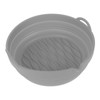 Fryer Silicone Liner Foldable Round Wavy Stripe Heat Resistant Reusable